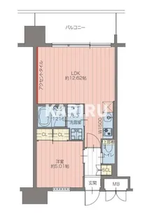 プレジオ三国EURO【5階】の間取り