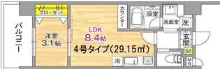 グローハイツ千林【2階】の間取り