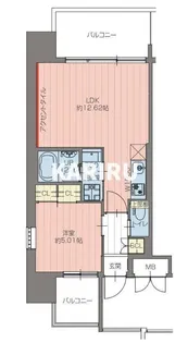 プレジオ三国EURO【10階】の間取り