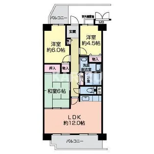 フォレスタ高殿【204号室】の間取り