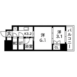 ウエリスアーバン守口【4階】の間取り