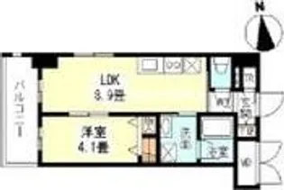 CASA京橋【4階】の間取り