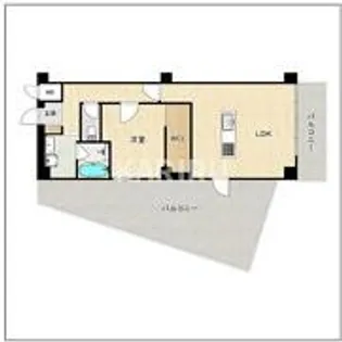 リブウッド大阪城【00503号室】の間取り