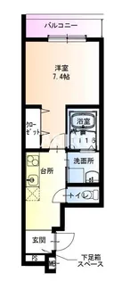 フジパレス今津中ウエスト【1階】の間取り