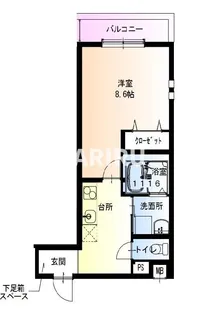 フジパレス今津中ウエスト【3階】の間取り