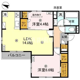 スペチアーレ中宮【2階】の間取り