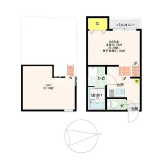 CastleEast L’s【2階】の間取り