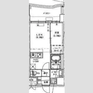 Alivis放出【8階】の間取り