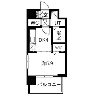 レジュールアッシュ緑橋駅前【5階】の間取り