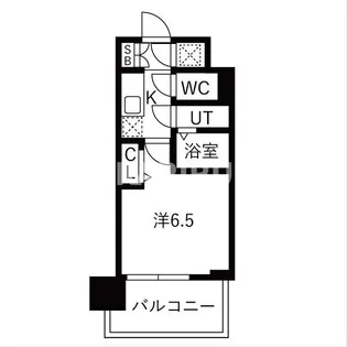 レジュールアッシュ緑橋駅前【6階】の間取り