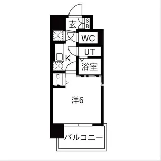 レジュールアッシュ緑橋駅前【7階】の間取り