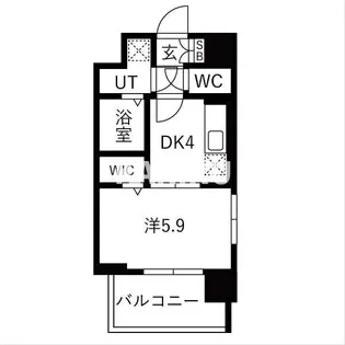 レジュールアッシュ緑橋駅前【7階】の間取り