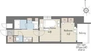 S-RESIDENCE天満橋ar【12階】の間取り