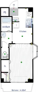 ブライマ城東【401号室】の間取り