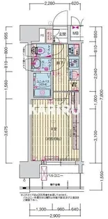 プレサンス長田レジェール【3階】の間取り