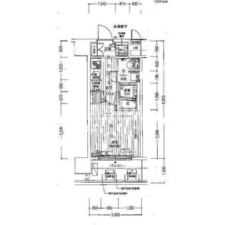 クレアート大阪トゥールビヨン【6階】の間取り