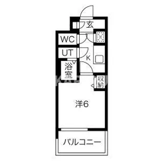 レジュールアッシュOSAKA新深江【12階】の間取り