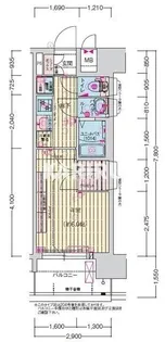 プレサンス長田レジェール【804号室】の間取り