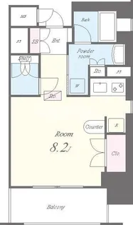 セイワパレス夕陽丘【10階】の間取り