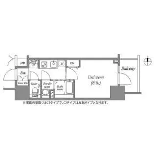アドバンス大阪ストーリア【10階】の間取り
