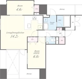 JASPER御堂筋本町【9階】の間取り