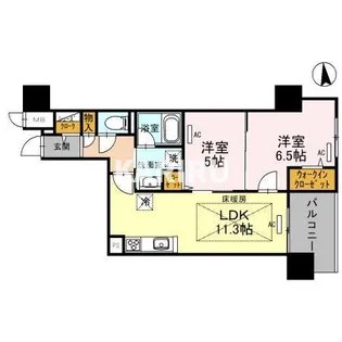 IBC Residence West【12階】の間取り