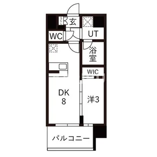 エスリードレジデンス玉造ザ・イースト【2階】の間取り
