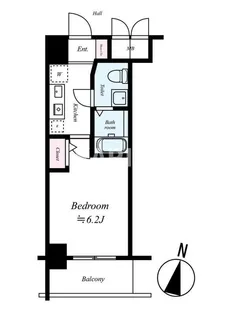 エスリード京橋Ⅲ番館 【205号室】の間取り