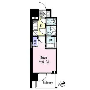 エスリード ザ・フォルテス大阪【11階】の間取り