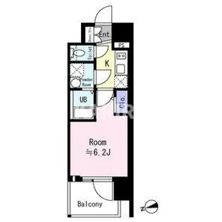 エスリード ザ・フォルテス大阪【14階】の間取り