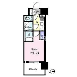 エスリード ザ・フォルテス大阪【14階】の間取り