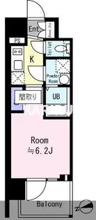 エスリード ザ・フォルテス大阪【14階】の間取り