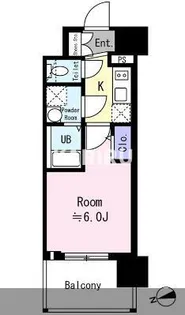 エスリード ザ・フォルテス大阪【14階】の間取り