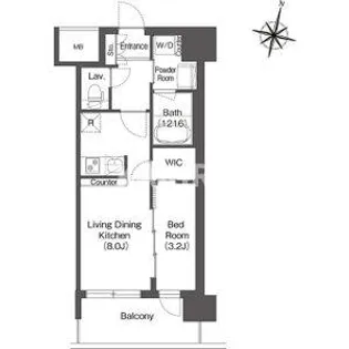 コンフォリア・リヴ京橋【5階】の間取り