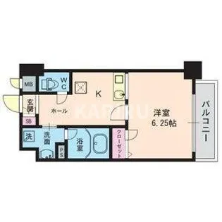 ジュネス関目高殿【5階】の間取り