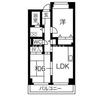 レーゼンハイム【6階】の間取り