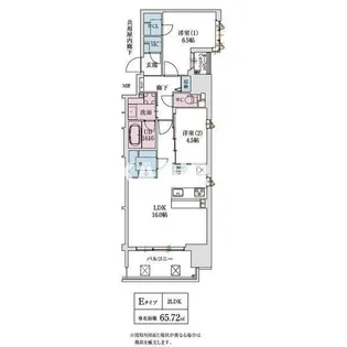 スプランディッド本町グラン【7階】の間取り