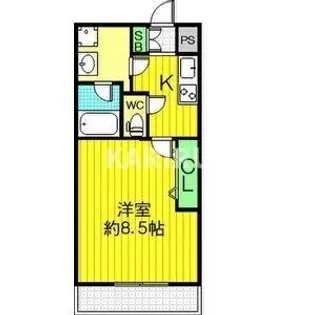 ラ・ルーナ都島【7階】の間取り