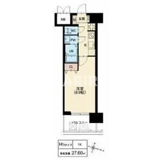 スプランディッド京橋EAST【403号室】の間取り