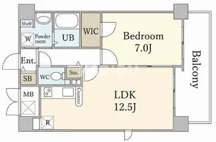 ラベニール【205号室】の間取り