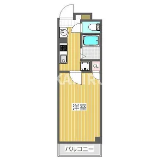 グランパシフィック鶴橋【103号室】の間取り