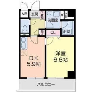 willDo今福西【8階】の間取り