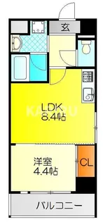 ウッディハウスウエコー【5階】の間取り