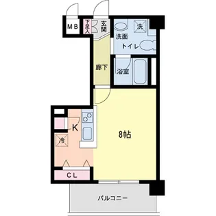 デイグラン鶴見【402号室】の間取り