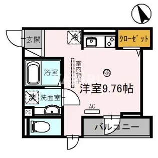 アイレックス京橋【2階】の間取り