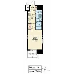 スプランディッド京橋EAST【4階】の間取り