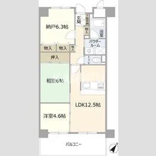 リヴィエール・デュ・ノール【5階】の間取り