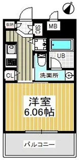 アリエ大阪城北【8階】の間取り