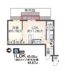 アビタシオン巽 【1階】の間取り