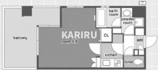 アクティコート京橋【8階】の間取り